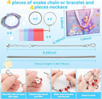 Taybonds Charm Bracelet Making Kit, DIY Jewelry for Beginners, Unicorn Mermaid Creative Gift Set for Birthday Christmas Friendship Bracelet Making