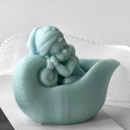 Baby Angel Molds Sleep Angel Resin Mold - Resin Casting Silicone Molds for Home Decor & Candle Making Wave Spiral Mold