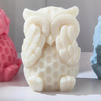 3D Owl Mold Nighthawk Molds Owl Candle - Resin Casting Silicone Molds for Home Decor & Candle Making Wave Spiral Mold