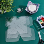 AHANDMAKER 3pcs Bowl Cozy Template Set 8/10/12 Inches Acrylic Sewing Pattern Transparent Quilting Ruler Safe Quilting Templates for DIY Crafts Family Meals Christmas Thanksgiving Home Decor