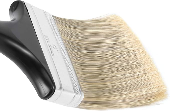10 Ea 4 Inch Paint Brushes, Home Wall Trim House Paintbrush Bulk with Treated Plastic Handle, Cheap Paint Brushes for Wall Decor