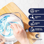 Crafter's Choice Detergent Free Melt and Pour Soap Base for Soap Making and DIY Crafting Projects, SLS/SLES Free, 2LB Block (Coconut Milk)