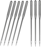 100 Pcs Size 100/16 Universal Leather&Jeans Sewing Machine Needles, Heavy Duty Machine Needles for Thickened Fabrics, Compatible with Home Sewing Machine
