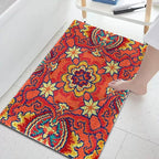 Latch Hook Kits for Adults, Pre-Printed Handmade Rug Crochet Yarns DIY Door Mat Kits for Home Decor Festival Gift 23.6"X15.8" (Flower-F)