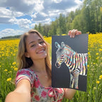 Polia ASMR Glitter Scratch Art Set (Satisfying) 5-Pack Canvas (4 Animals, 1 Freestyle, 1 Toolkit) - Art Supplies, Tools & Repair Pen - Large 16x11 inches - Relaxing Etch Sound Art Kit