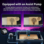 Longer B1 20W Laser Engraver, 24000mW Output Laser Cutter Machine with Auto Air Assist, Engraving Area 17.72"x17.32", DIY Laser Engraver for Wood and Metal,Engraving Speed of 36000 mm/min