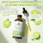 EVOKE OCCU Pure Lime Essential Oil for Diffuser, Aromatherapy, Hair and Candles Making - 4 Fl Oz