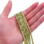 Natural Taiwan Jade Spacer Beads Caps Loose Semi Gemstone for Beading Jewelry Making 4mmx2mm 38cm