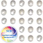 NCB 100pcs 6mm Clear Quartz Crystals Beads Natural Semi Precious Beads Round Smooth Gemstones Loose Spacer Beads Charms for Necklaces Bracelets Jewelry Making (Clear Quartz Crystals, 6mm 100Beads)