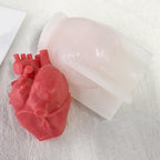 Organ Heart Silicone Resin Casting & Soap Making Molds - 3D Animal Shapes for Candle Making & Home Decor