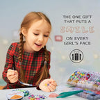 Clay Beads 7200 Pcs 2 Boxes Bracelet Making Kit - 24 Colors Polymer Clay Beads for Bracelet Making Set - Jewelry Making kit Supplies and Charms - Bracelet Making Kit for Girls Teens Kids Age 4-12…