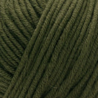Estako Wool 98 (4- Skeins Pack) 100% Superwash Merino Wool Medium Worsted Weight Soft Knitting and Crochet Yarn (4 x 1.76 oz) (6372 - Olive Green)