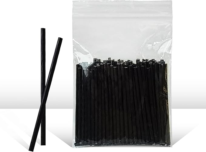 Pearled Candle 2 Inch Cotton Wicks 100-Pack Black Extra Wicks for Sand Candles Making, Metal-Free and Lead-Free Refill Sand Wax Wick