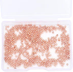 Rose Gold Plated Round Spacer Beads 2mm 600pcs for Jewelry Making Findings Non Tarnish