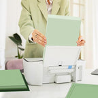 24 Sheets Sage Green Pattern Paper 12" x 12" Assorted Sage Green Scrapbook Paper Pad Double-Sided Gradient Colors Solid Core Patterned Decorative Craft Papers for Prints DIY Arts Crafts Making School