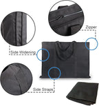 JJRING Dacron Light Weight Art Portfolio Bag, 22'' x 28.5'' for 20'' x 26'' Artworks, Black Carrying Storage Case for Poster, Sketching, and Drawing