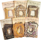 30Pcs Vintage Scrapbook Paper Photo Frame for Scrapbooking Junk Journal Collage Diary Embellishment DIY Photo Album DIY Craft Decoration, 10 Patterns (YSDC2)