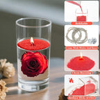 Sukh Red Sand Candles and Wicks - 430G(0.94lb) Candles Sand with Wicks Refillable Candle for Weddings, Dating, Halloween, Christmas