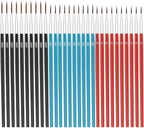 Anezus Tiny Detail Paint Brushes 30 Pcs Micro Paint Brushes Fine Tips with 3 Size #000#00#0 Precision Liner Brush for Miniature Models 40k Watercolor Acrylic Painting
