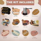 SoftOwl Premium Soy Candle Making Kit - Black Edition - Full Set with Electric Melter - Soy Wax, Big 16 Tins, 8 Pleasant Scents, 8x2 Color Dyes & More - Perfect as Home Decorations