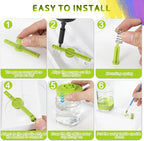 Upgraded All in 1 Paint Brush Cleaner: Paintbrush Cleaners Tool Paint Brush Rinser Paint Water Dispenser Painting Station for Acrylic, Watercolor, Oil Paint（Give 4 Pen & Pen holder & paint tray）