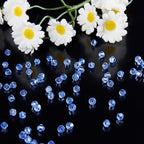 1100PCS 4mm Bicone Crystal Glass Beads for Jewelry Making, Sparkling Mini Beads for Suncatchers, DIY Bracelets & Craft Projects(Light Blue)