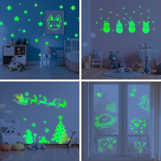 Glow in The Dark Vinyl 12" x 6 ft Permanent Adhesive Vinyl Holographic Iridescent Vinyl Opal White Glow Green for Wrap, Stickers, Decal, Lettering, DIY Crafts Decor