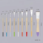 Paint Brushes Set, 1 Pack 9 Pcs Round-Pointed Tip Nylon Hair Artist Acrylic Paint Brushes for Acrylic Painting Oil Watercolor, Face Nail Art, Canvas, Miniature Detailing & Rock Painting