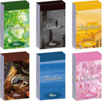 Washi Stickers, 6 Sets 300 Pcs Aesthetic Sticker Book for DIY Journaling, Journaling Supplies for Bullet Journal Art Diary Card Craft Gifts Planner Notebook