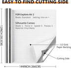 Mirror Silver Permanent Vinyl Roll 12" x 12FT - Lya Vinyl Metallic Outdoor Permanent Vinyl for Cricut - Adhesive Roll for Home Decor, Party Decoration, Mug, Window