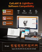 Laser Engraver 10W Laser Engraving Machine for Wood Metal Acrylic Glass Stone, Powerful DIY CNC Portable Laser Cutter 7.9" x 11.8" (Near A4) Offline Engraving Carverall K15 Pro, 10000mW, Class 1