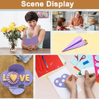 100 Sheets Purple Cardstock 8.5 x 11 Certificates Paper, 200gsm/75lb Heavyweight Paper Card Stock for Cards Making, Greeting Card, Business Cards, School Crafting, Menus