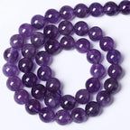 10MM 38PCS Natural Stone Purple Amethyst Crystal AAA Grade Quartz Beads for Jewelry Making DIY Bracelet