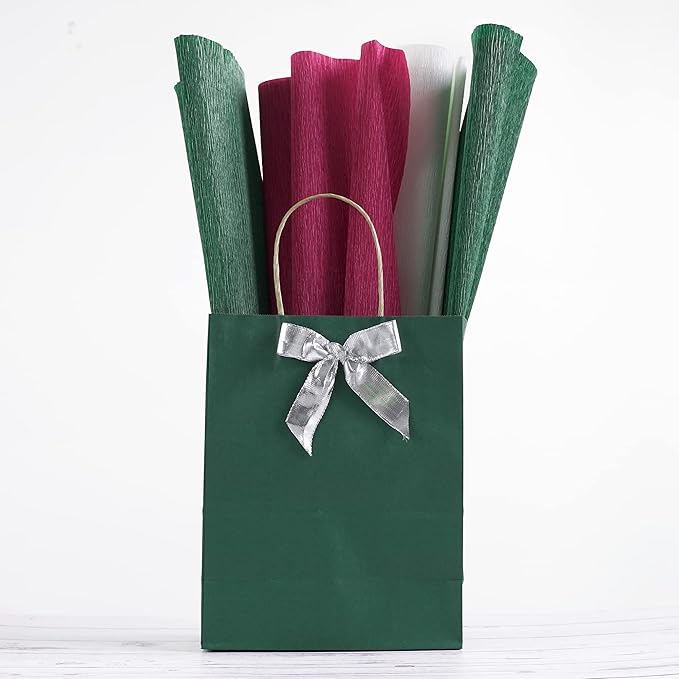 MEEDEE Silver Wired Woven Metallic Ribbon - 1 inch Silver Wired Ribbon for Gift Wrapping, Gift Bows, DIY Crafts, Graduation Baskets, Wedding, Party Decorations (25 Yards)