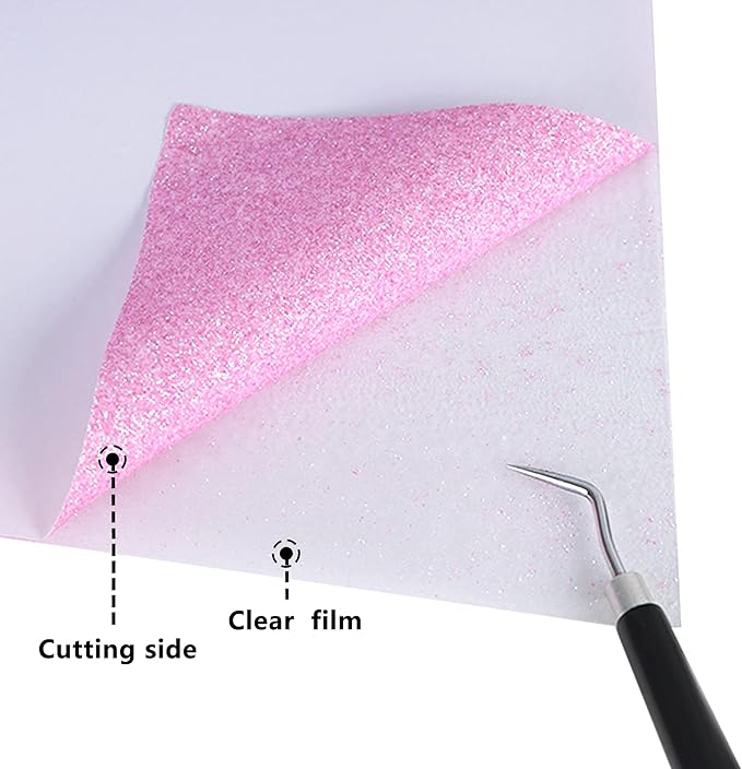 Purple Glitter HTV Heat Transfer Vinyl Rolls12inch by 9feet PU Stretch Iron on Vinyl HTV Vinyl for T-Shirt for Silhouette and Cameo (9Ft, Z1-Glitter Purple)