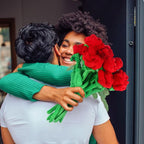 10 Pcs Plush Rose Flower Stuffed Flower Bendable Stems Plush Bouquet Toy Soft Rose Flower 12.6 Inch for Christmas Classroom 2025 Mother's Day Valentines Day Girl Girlfriend Wife(10 Pcs Red Series)