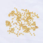 14K Gold Plated Round Spacer Beads 2mm 600pcs for Jewelry Making Findings Non Tarnish