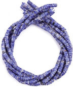 Natural Blue Sodalite Spacer Beads Caps Loose Semi Gemstone for Beading Jewelry Making 6mmx3mm 38cm