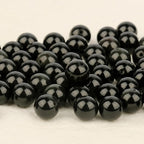 45pcs 8mm Natural Stone Beads Black Obsidian Beads Crystal Gemstone for Jewelry Making, DIY Bracelet Necklace