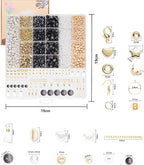 Xylise 6mm/8mm Crackle Glass Beads Bracelet Making Kit Crystal Glass Beads Jewelry Making Kit, Friendship Bracelet kit for DIY Crafts Gifts