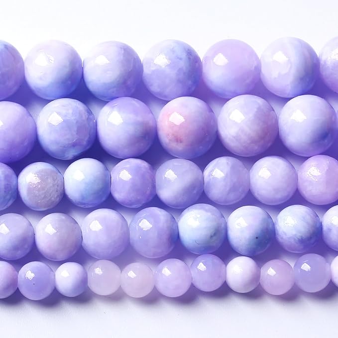 Galaxy Starry Purple Persian Jade Stone Beads Gem Round Loose Beads for Jewelry Making DIY Bracelet 72pcs 10mm 2 Strands 32"