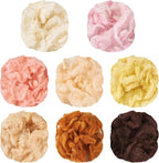 FASHEWELRY 1.4 OZ Nature Wool Roving Needle Felting Set for DIY Craft, Wool Felting for Needle Felt Hand Spinning DIY Craft Materials (8 Colors)