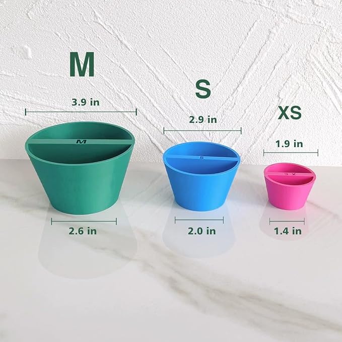 1X Cup Pottery Molds 2.5 inch, Create Pottery Mug Vases, Cup Molds Pottery Shaping Tool & 3X Rim Cone Pottery Tool, Multiple Sizes Ceramic Rim Shaper Cone(XS, S, M)