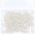 Silver Plated Round Spacer Beads 2.5mm 500pcs for Jewelry Making Findings Non Tarnish