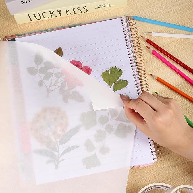 Tracing Paper Roll 12in x 50yd, White Trace Paper Pattern Paper Translucent Tracing Paper for Sewing, Drawing, Sketching, Gift Wrapping