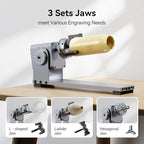 Longer RAY5 20W Laser Engraver with Air Assist Kit, 4-in-1 Rotary Roller, and 16 Pcs Raiser, Exclusive 3.5" Touch Screen for DIY, Cutting Tool for Metal Coloring, Acrylic, Wood, Glass, Leather.