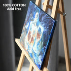 GOTIDEAL 10Pcs Black Stretched Canvases for Painting, Multi Pack 4x4", 5x7", 8x10",9x12", 11x14" Set of 10, Primed 100% Cotton Artist Blank Canvas Boards for Painting, Acrylic Pouring, Oil Paint Art