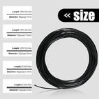 32.8 Feet Black Aluminum Craft Wire, 9 Gauge 3mm Thickness Sculpting Wire, Armature Wire for Sculpting, Bendable Metal Craft Wire for Making Dolls Skeleton DIY Crafts