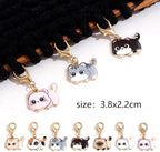 DoreenBeads Stitch Markers for Crocheting and Knitting, Alloy Enamel Crochet Marker Crochet Gifts for Knitting Weaving Sewing Accessories Quilting Jewelry Making