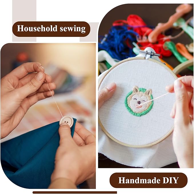 8Pcs Black & White Sewing Thread 40S/2 Polyester Sewing Thread Spools 3000 Yard Spool Serger Thread All Purpose Connecting Threads for Sewing Machine and Hand Repair Works